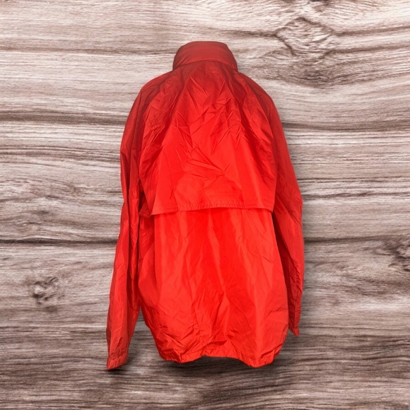 Vintage 80s Woolrich Teton Red Full Zip Rain coat - perfect condition! Womens L - Picture 4 of 6